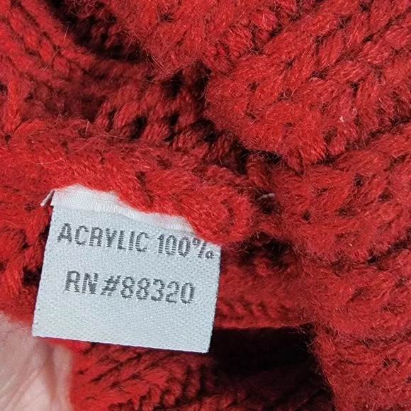 CC C.C Beanie Slouchy Knit Oversized Thick Cap Hat Unisex‎ Slouch Burgundy Solid - Picture 4 of 5